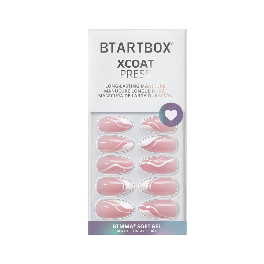 BTArtbox reusable press-on nail set with storage box for organized nails