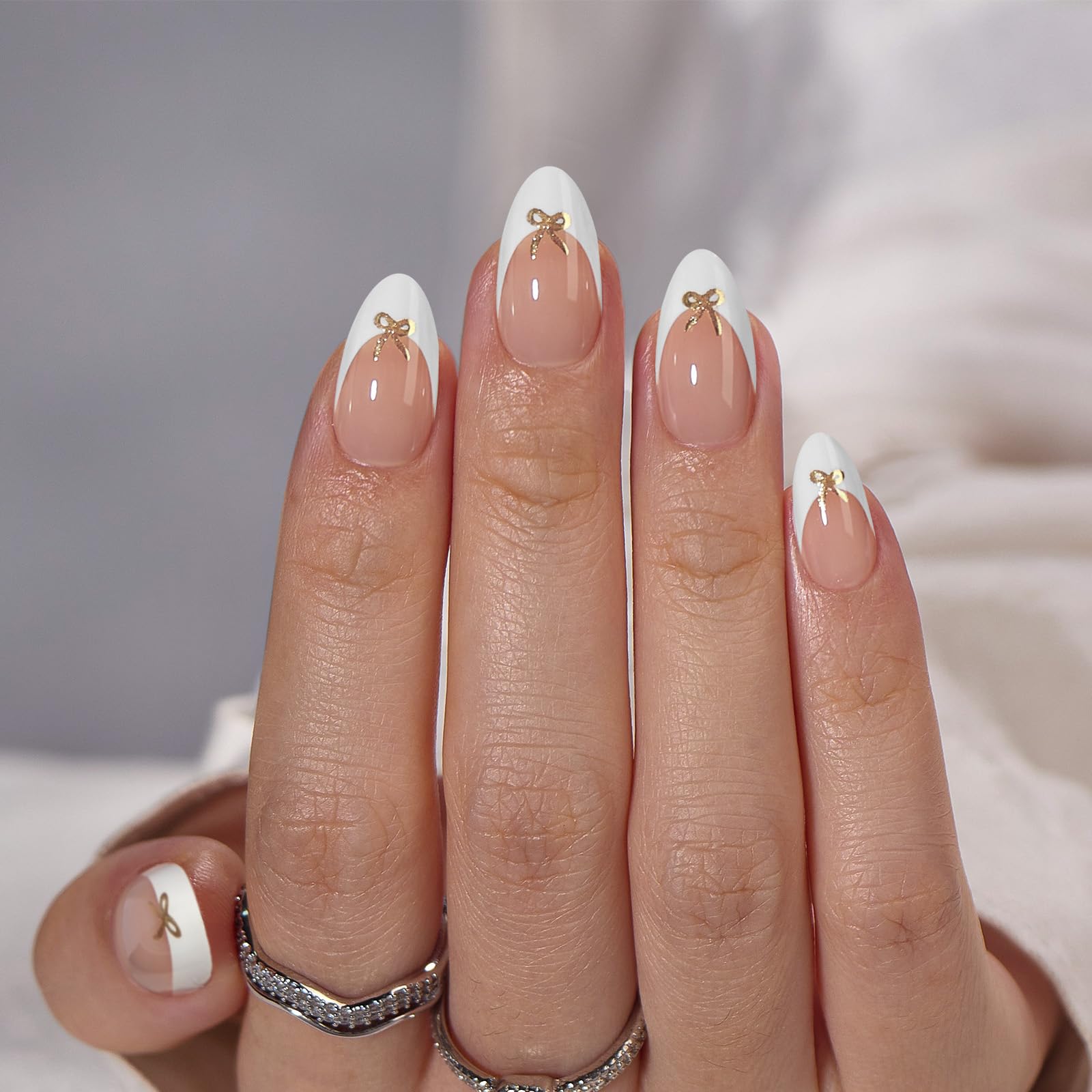 BTArtbox soft gel almond nails with zero pressure for comfortable daytime wear.
