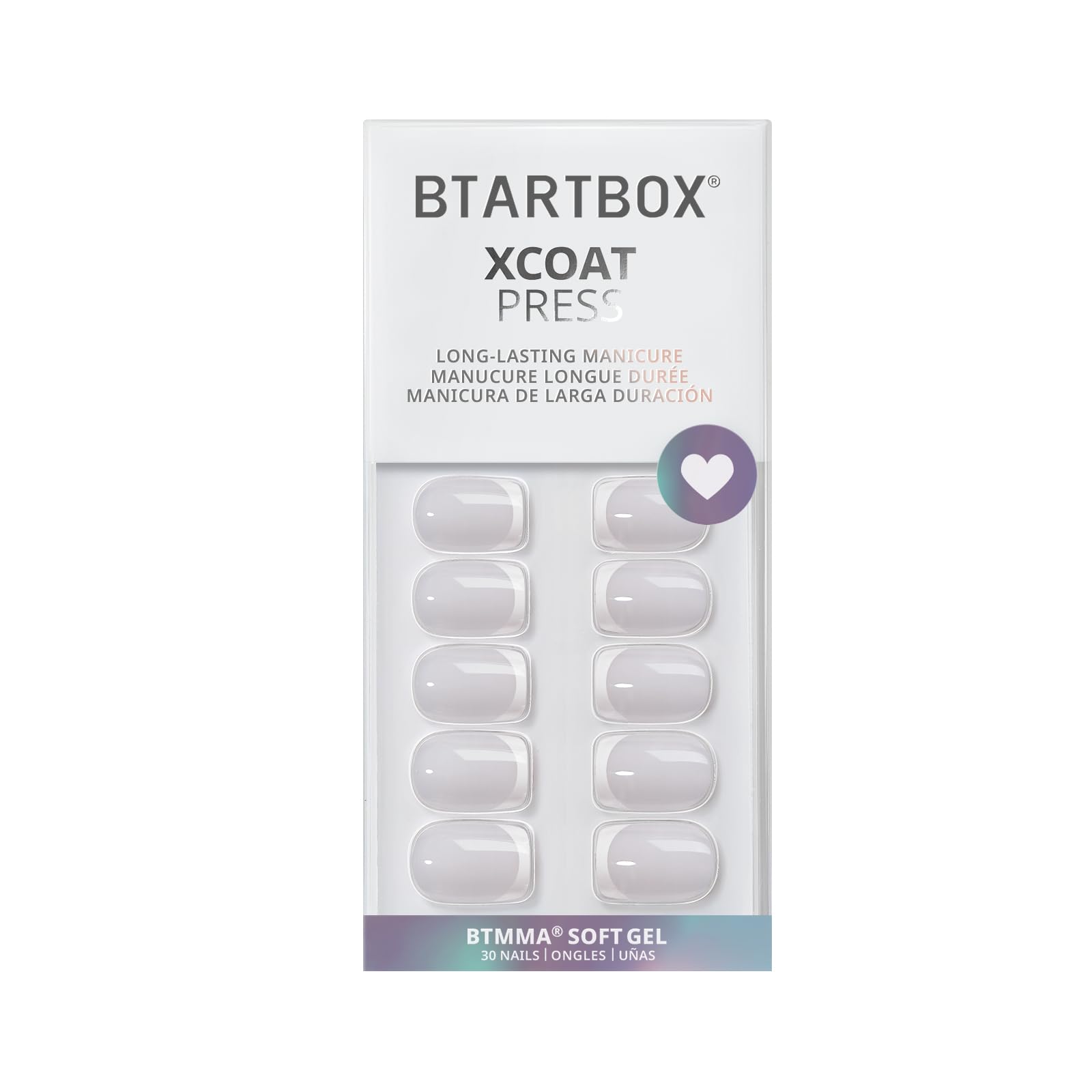 BTArtbox soft gel finish nails offer a natural look and flexible wear.