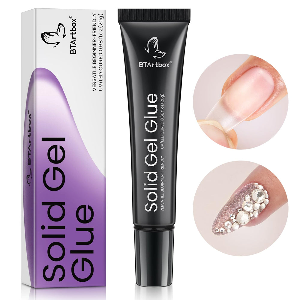 BTArtbox Solid Nail Gel 15g eases tips and press-on bonding.