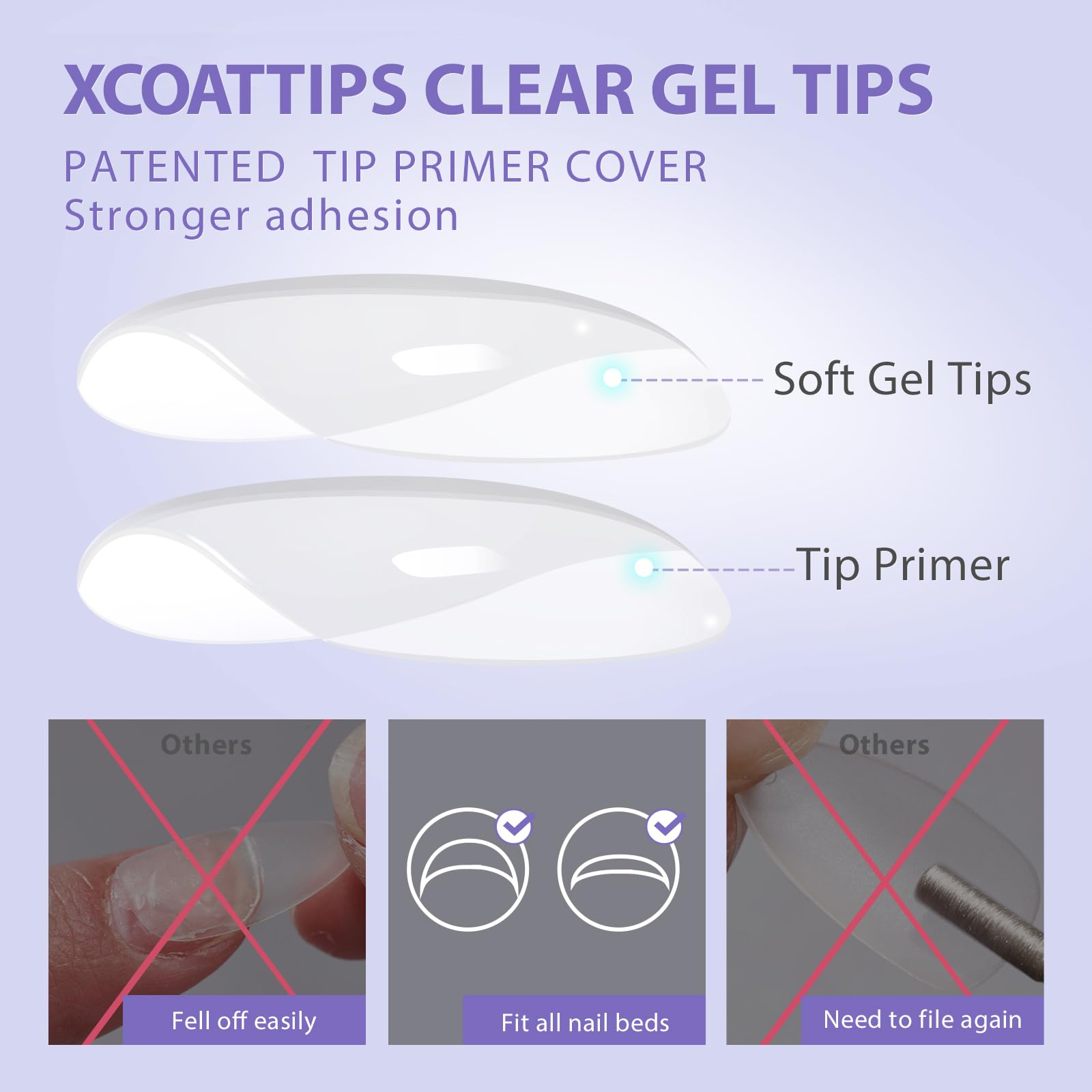 BTArtbox XCOATTIPS tip primer technology aiding adhesion and quick set.