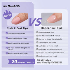 BTArtbox XCOATTIPS 16 sizes per pack help you find a precise nail fit.