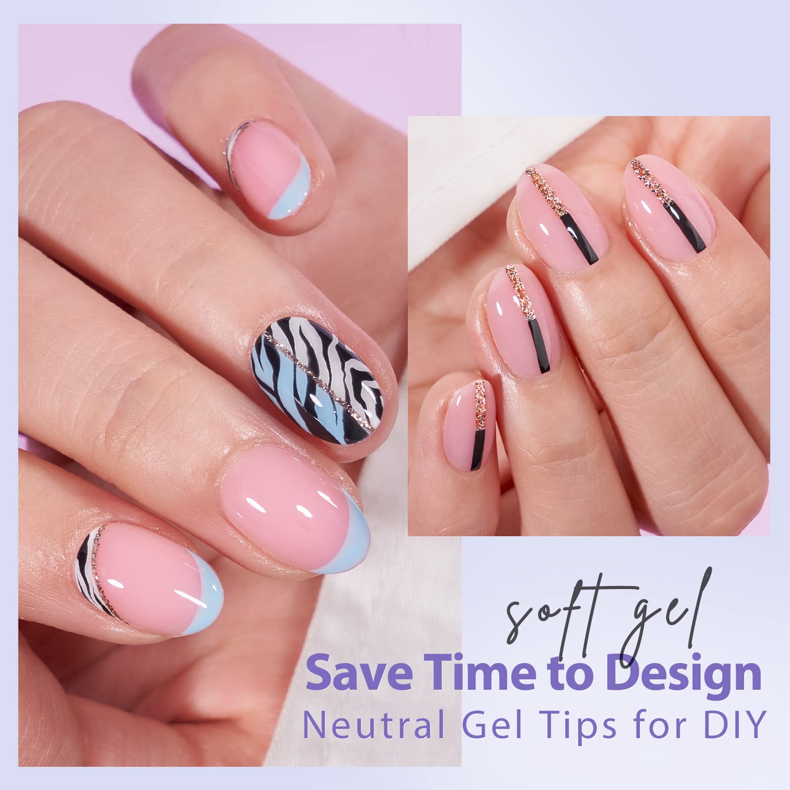 BTArtbox XCOATTIPS soak-off soft gel tips are easy to remove and refresh your look.