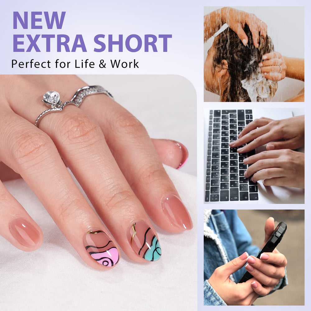 BTArtbox XCOATTIPS extra-short nails ideal for short nail beds