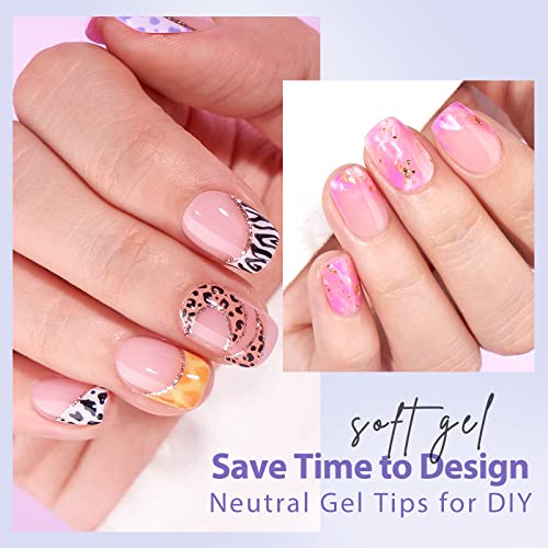 BTArtbox XCOATTIPS natural finish soft gel tips with precise cuticle taper.