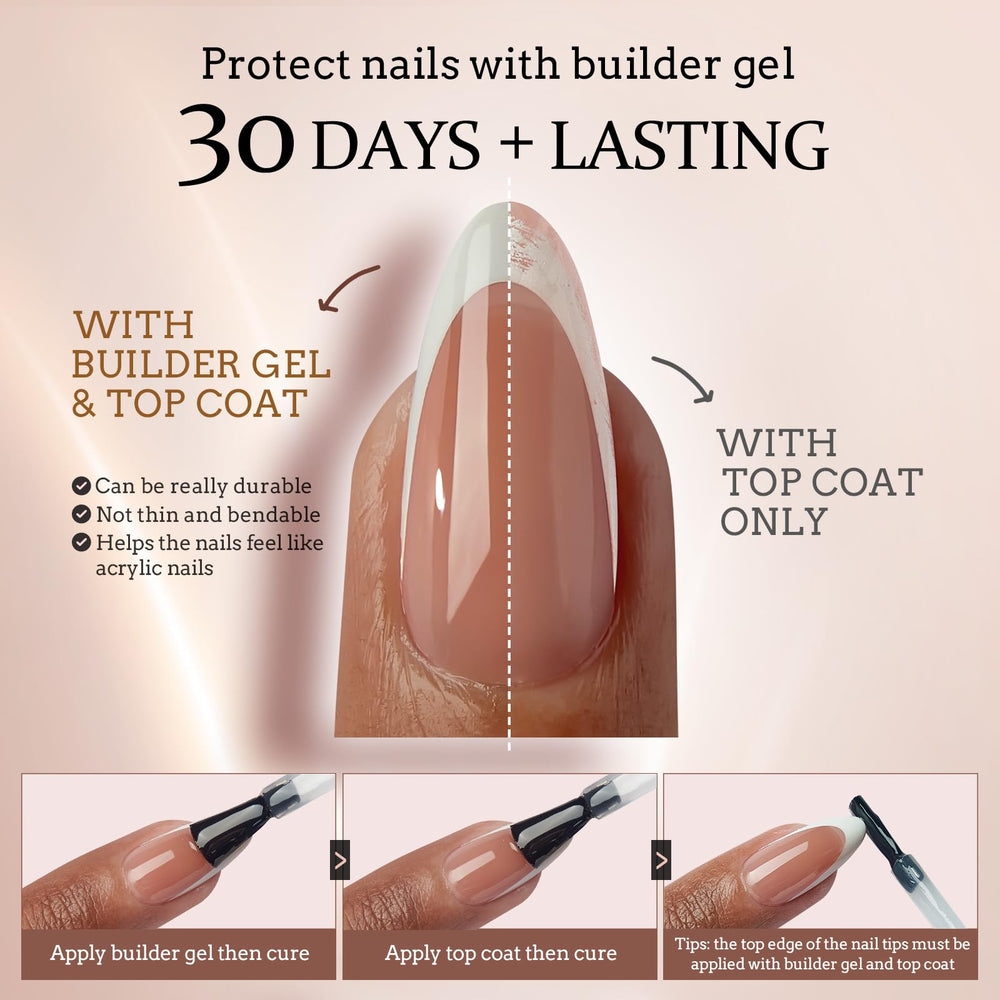 BTArtboxnails comfort-fit design on natural nails provides a comfortable, stinging-free wear.