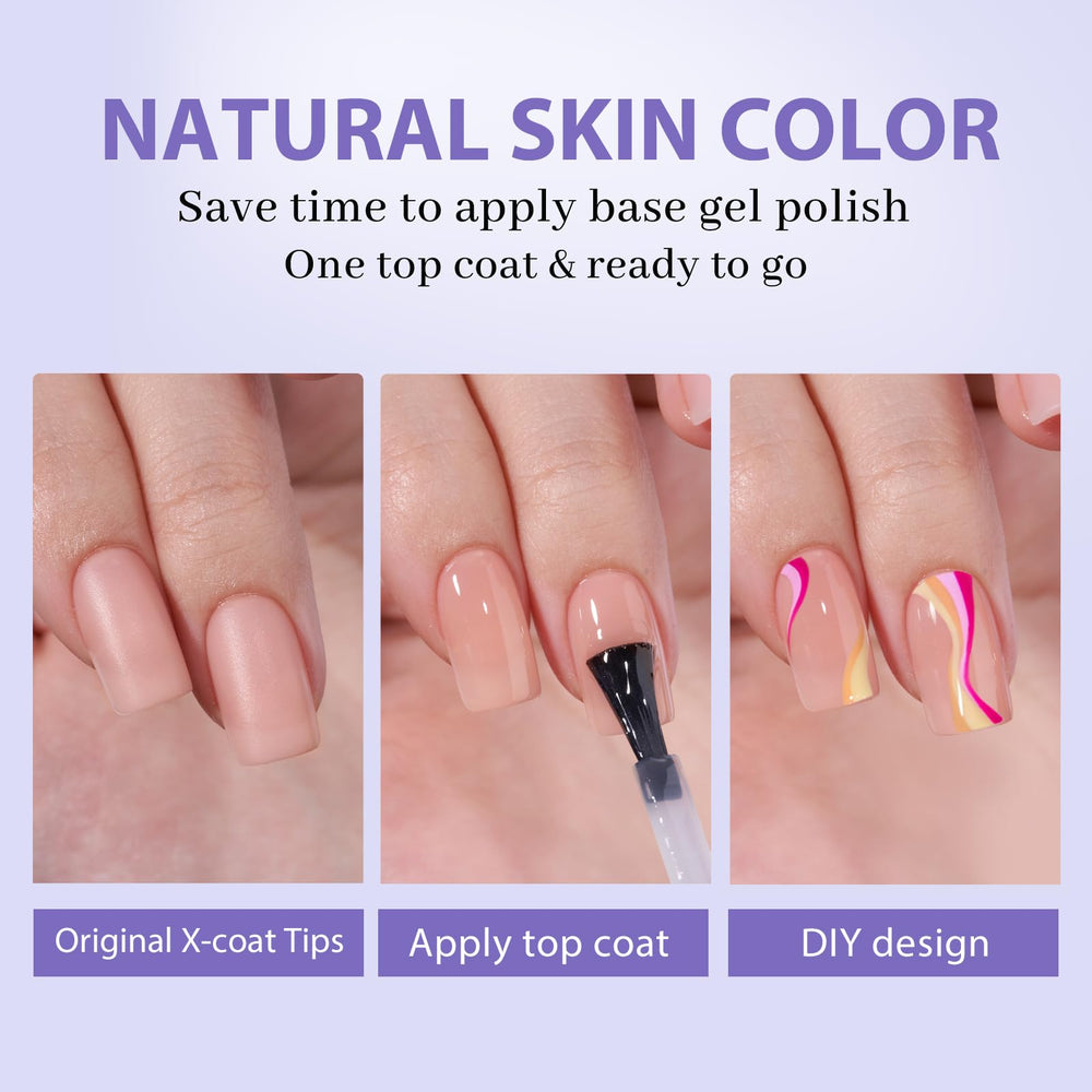 BTArtboxnails tips adapt for flat and curved nails with malleable gel