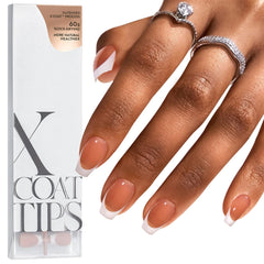 BTArtboxnails French tip press-on nails set with neutral tips for easy at-home manicure