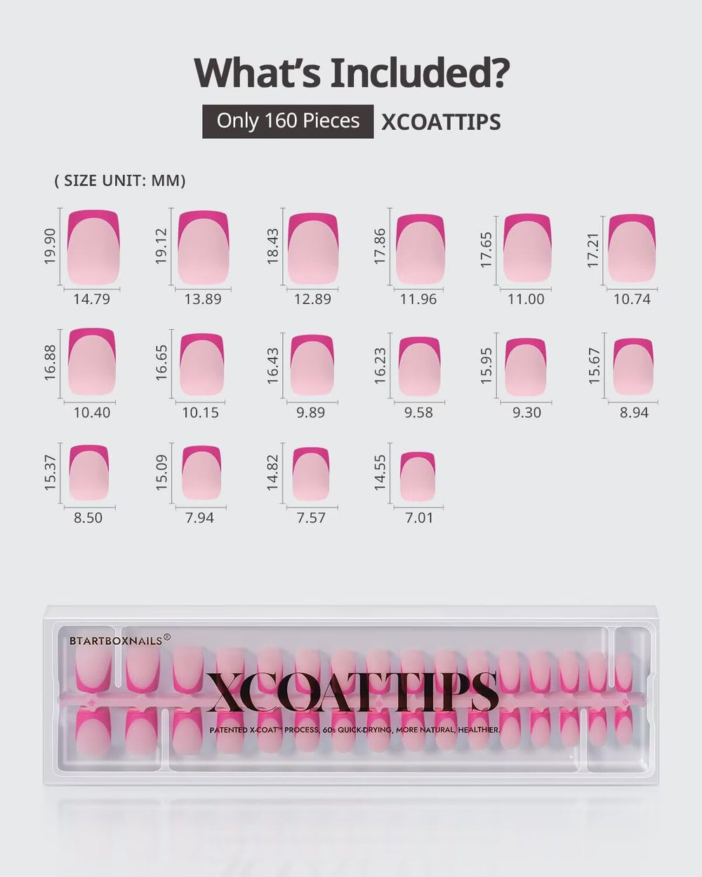 BTArtboxnails kit contents feature pre-applied primer and base coat