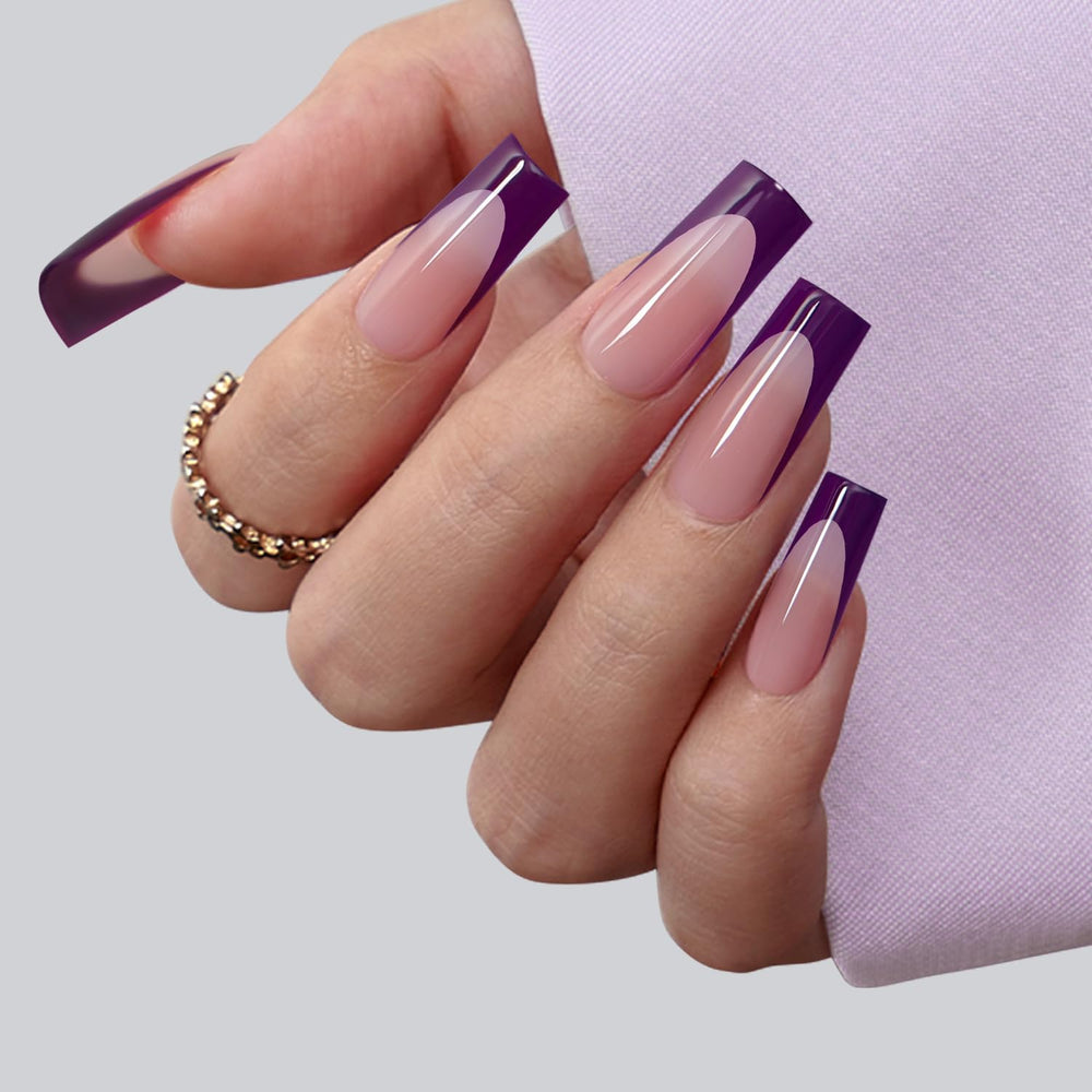 BTARTBOXNAILS long-square soft gel tips ready for at-home manicure