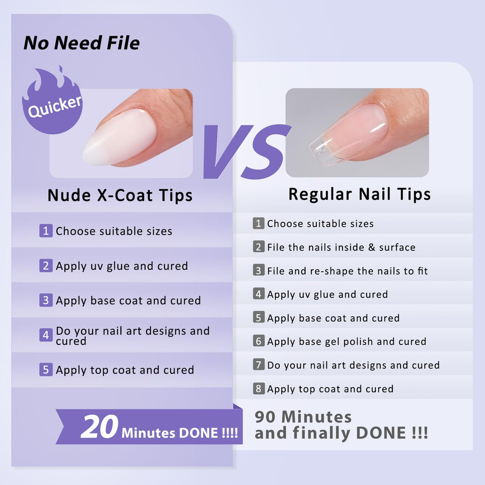 BTArtboxNails pre-colored tips with matte inner surface for clean prep