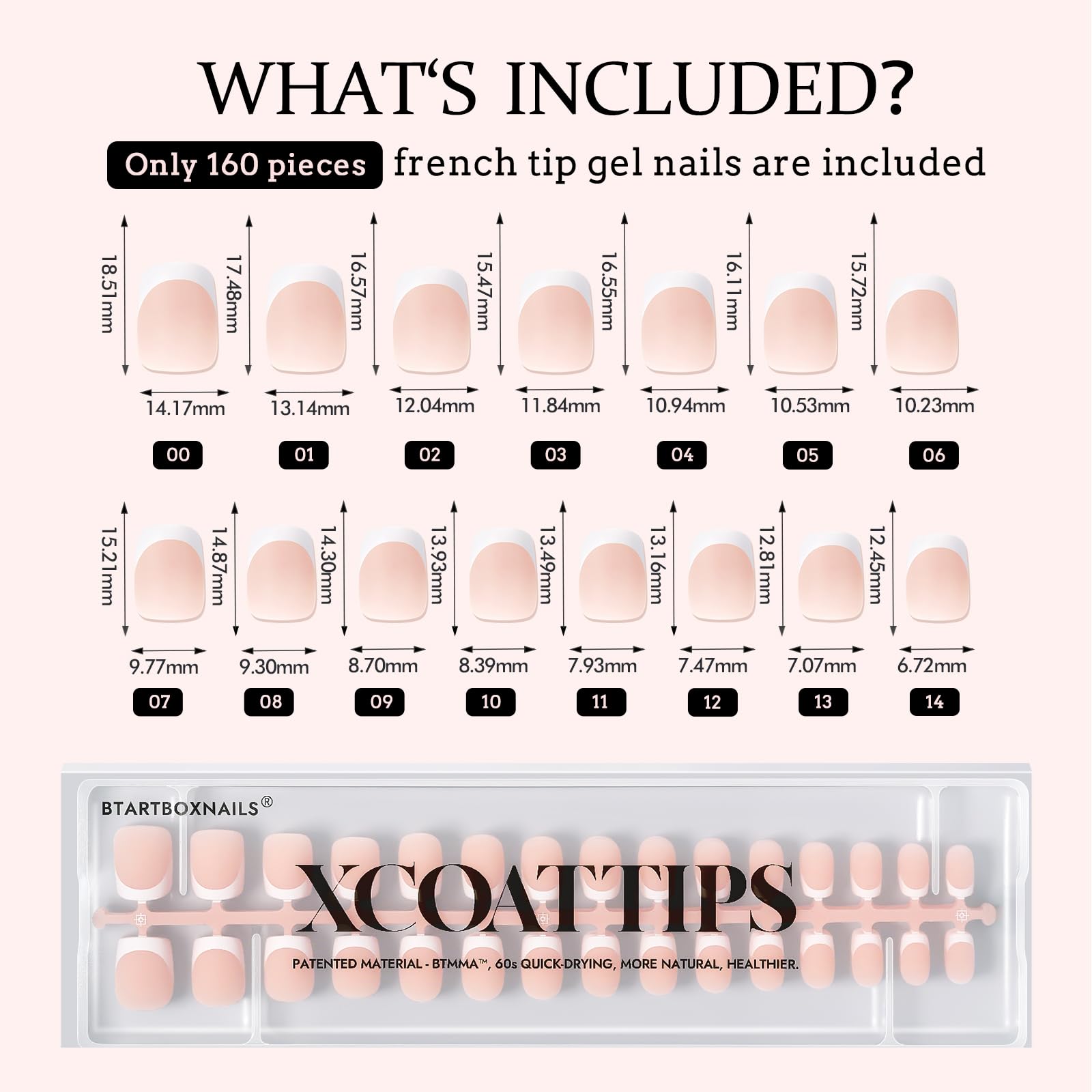 BTArtboxnails professional use tips - ideal for quick salon-grade extensions.