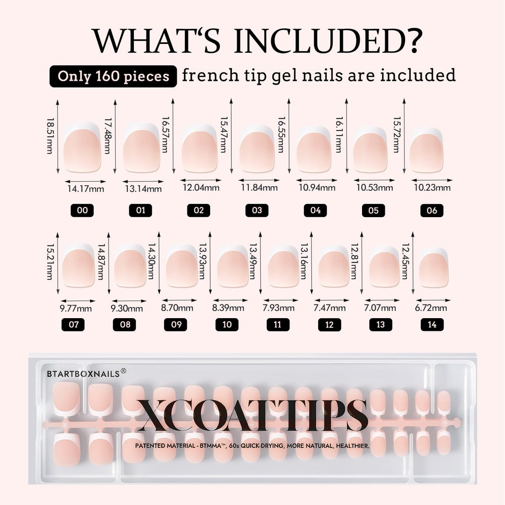 BTArtboxnails professional use tips - ideal for quick salon-grade extensions.