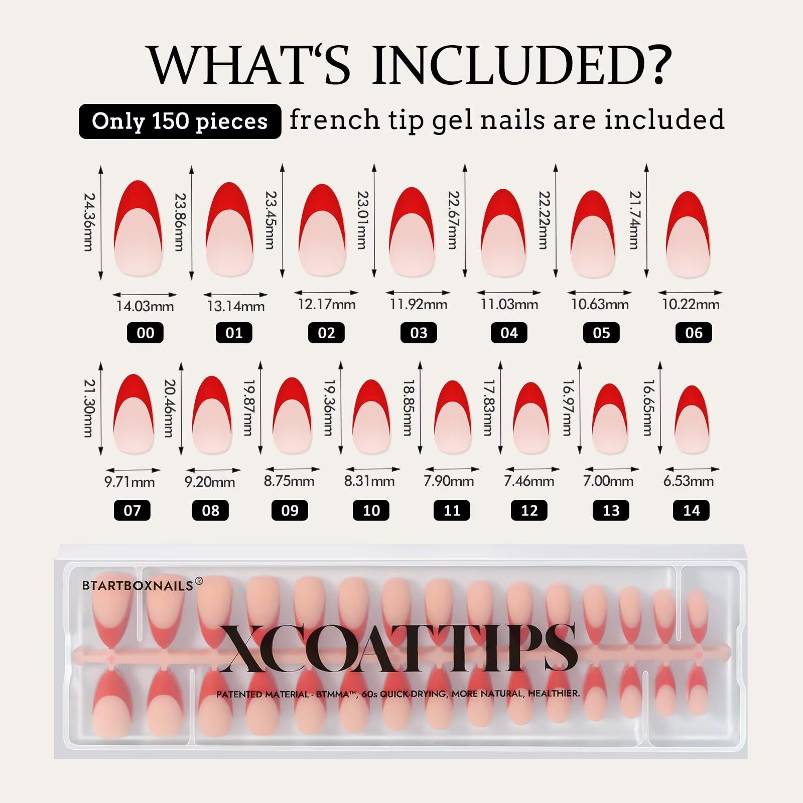 BTArtboxNails soak-off gel nails easy removal with no damage.