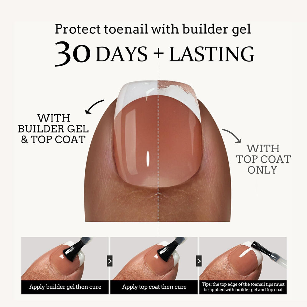 BTArtboxnails XCOATTIPS 150-piece pack for versatile toe nail styling.