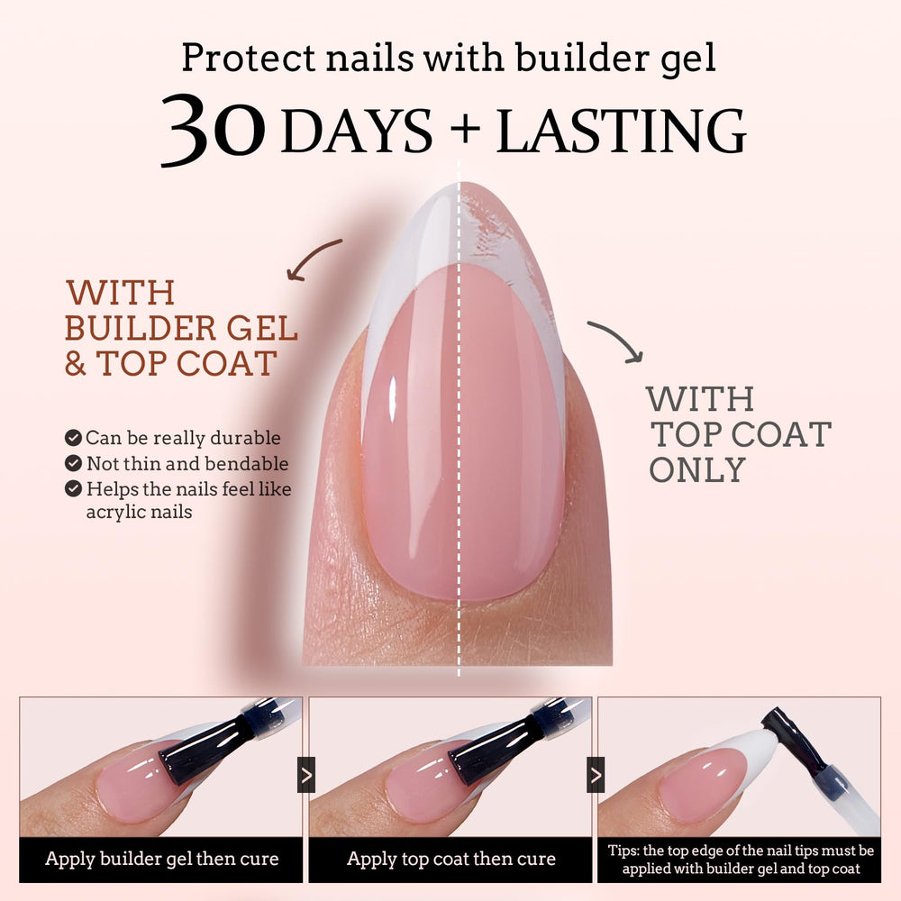 BTArtboxnails XCOATTIPS ultrafit design hugging natural nails from cuticle to tip