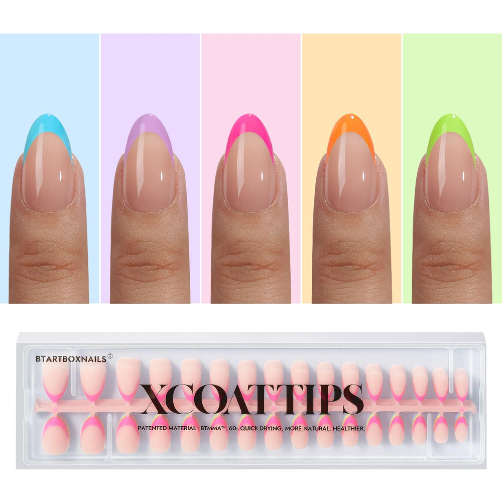 BTArtboxnails XCOATTIPS French tip nails for natural salon-like manicure at home