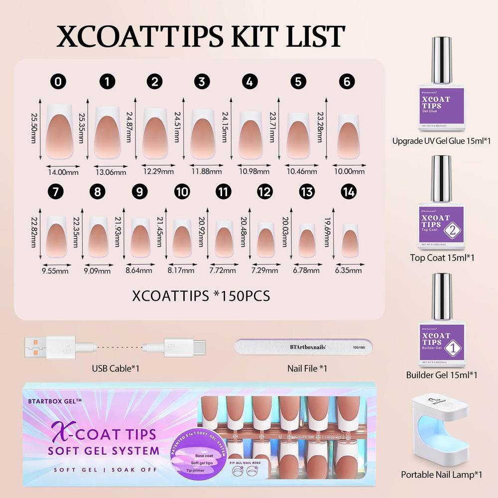 BTArtboxnails XCOATTIPS nail file for smooth shaping and prepping