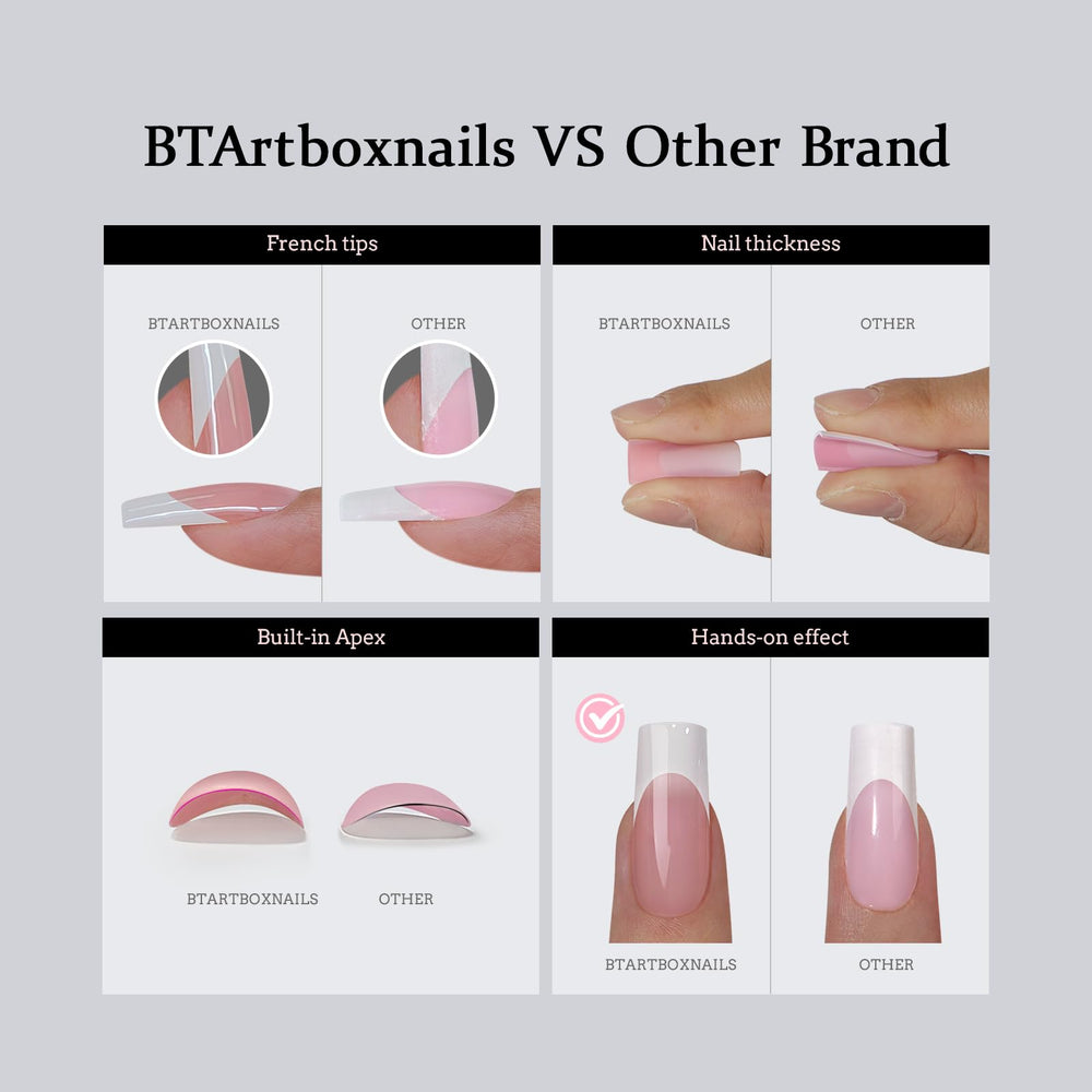 BTArtboxnails XCOATTIPS compact 160-piece set enables versatile at-home manicures