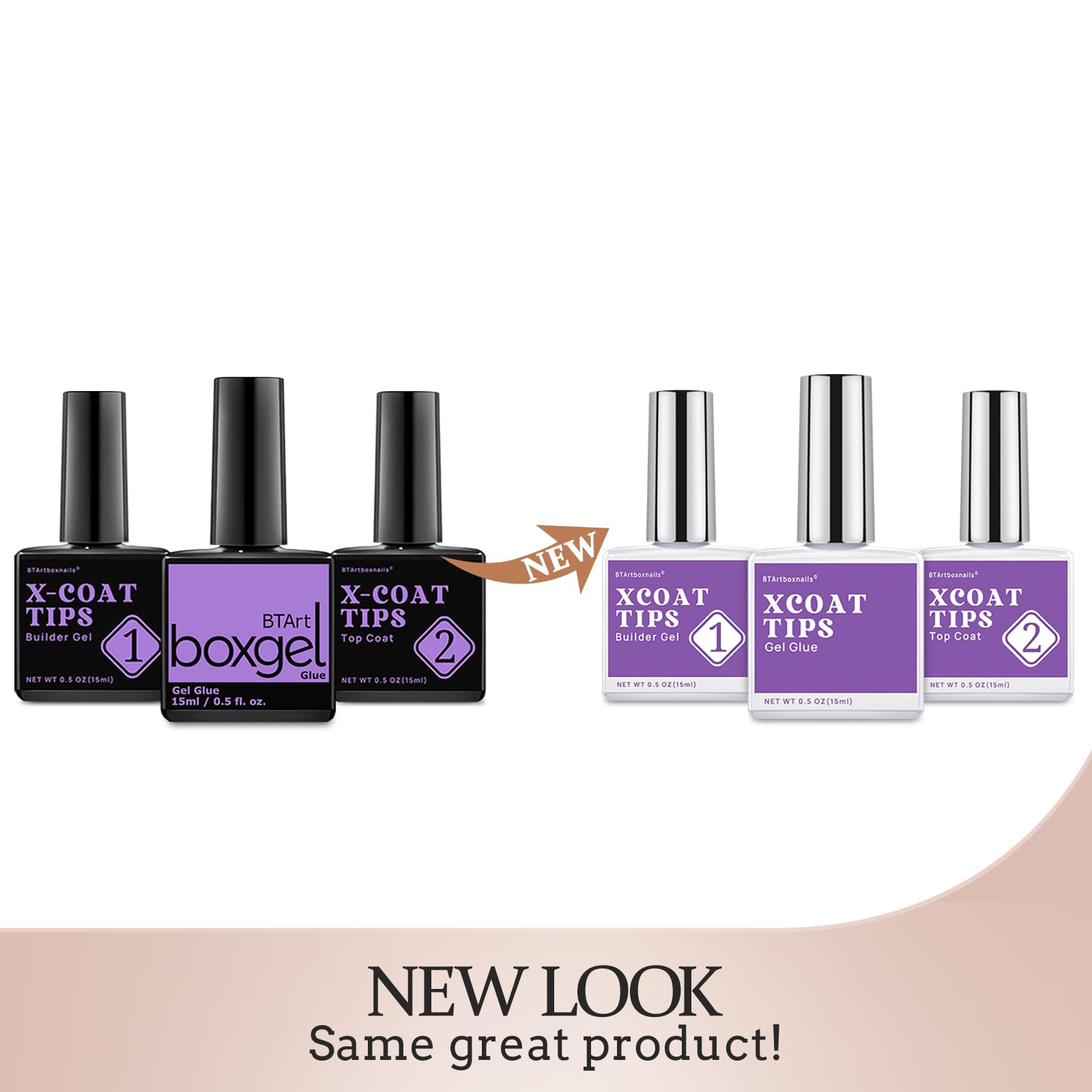 BTArtboxnails XCOATTIPS protecting duo extends French tip wear and protection.
