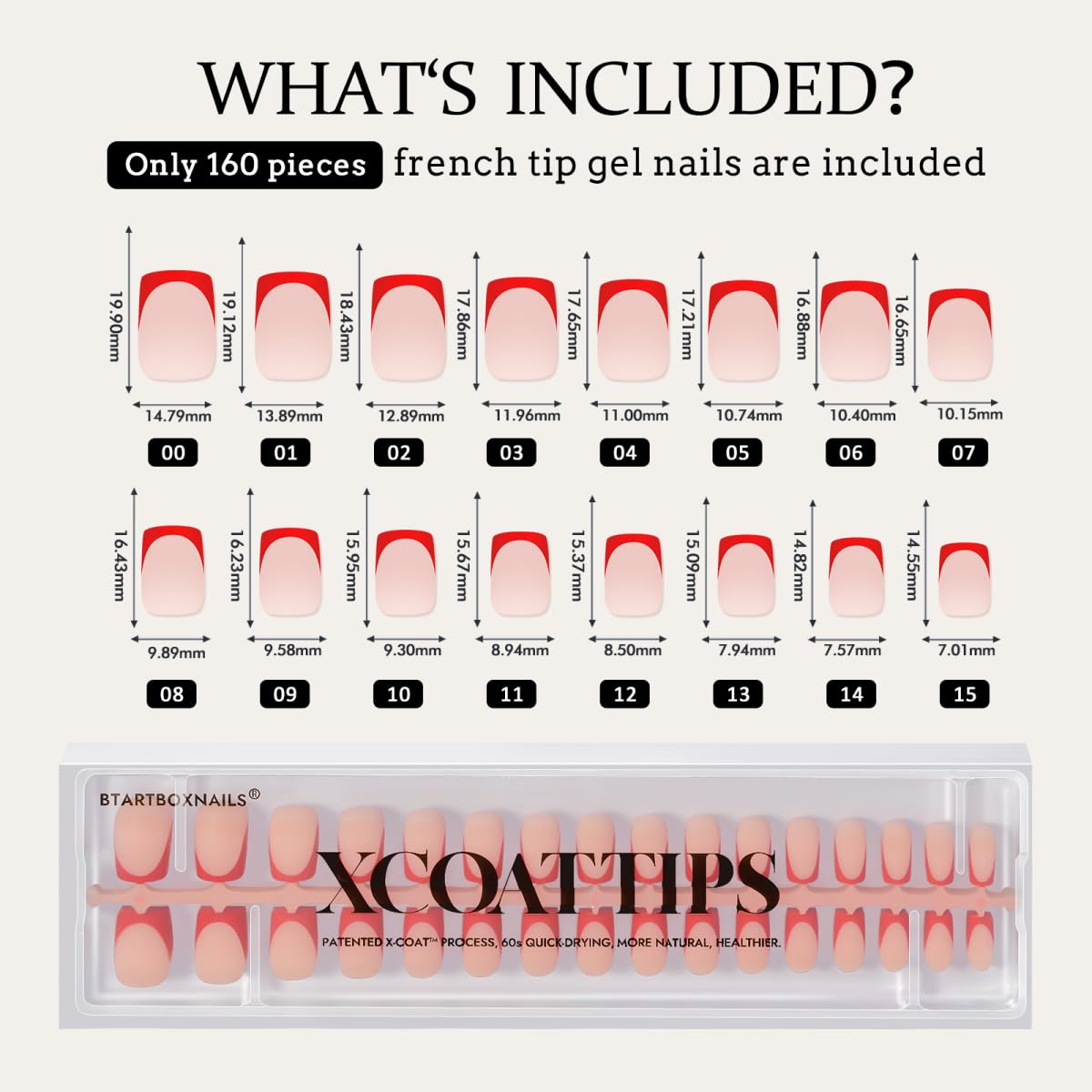 BTArtboxnails XCOATTIPS quick 20-minute home nail extensions option.