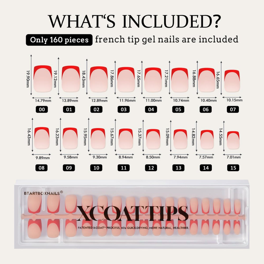 BTArtboxnails XCOATTIPS quick 20-minute home nail extensions option.