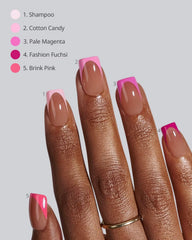 BTArtboxnails XCOATTIPS soft gel material offers lightweight comfort on nails.