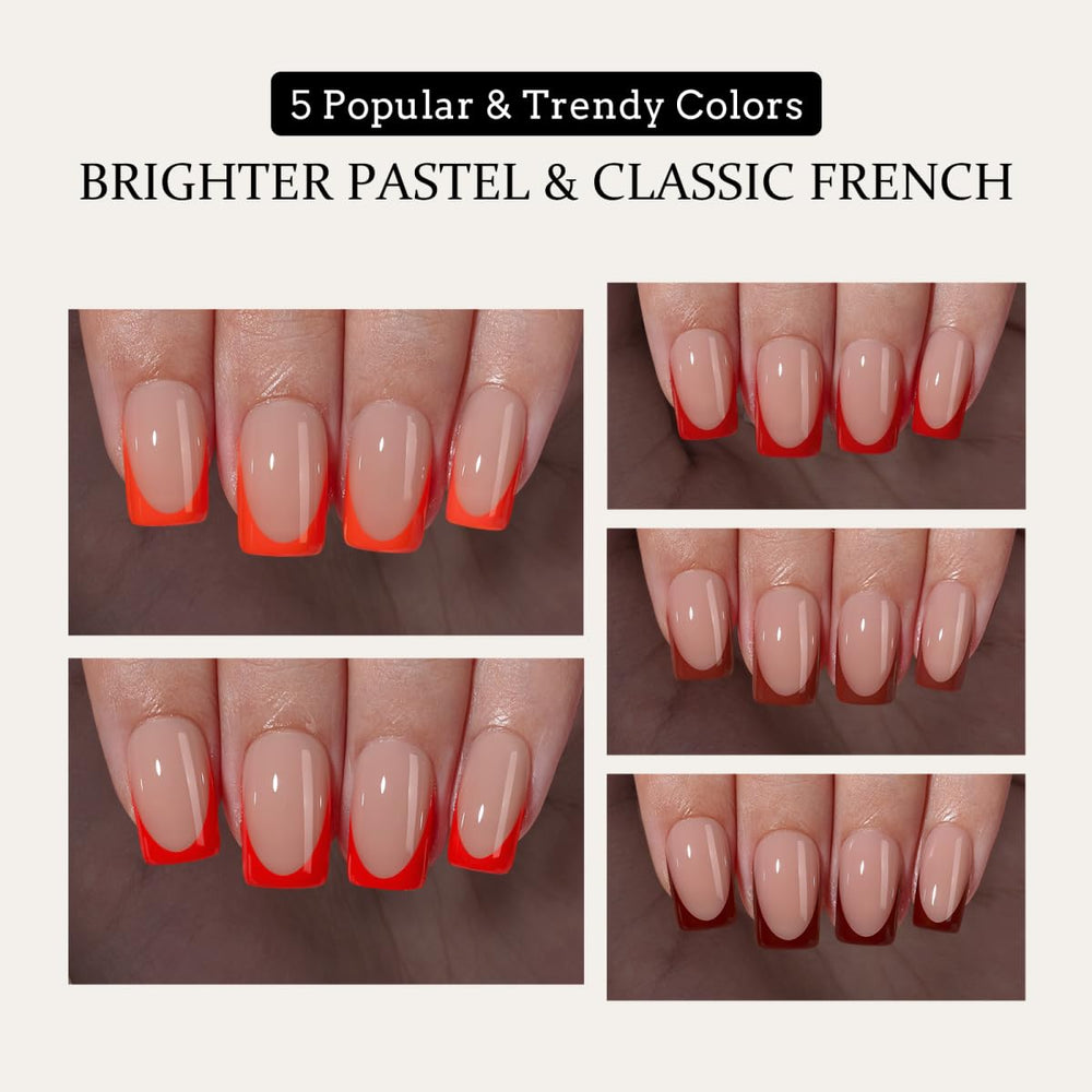 BTArtboxnails XCOATTIPS soft gel tips adapt to flat or curved nails.