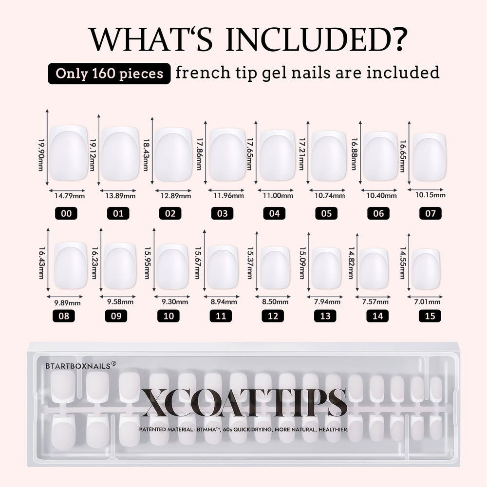 BTArtboxnails XCOATTIPS four-week wear with gel cure for long-lasting color