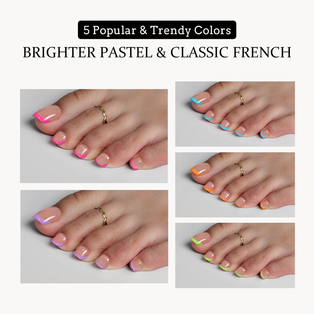 BTArtboxnails XCOATTIPS X-Coat process enables clear curing under UV light.