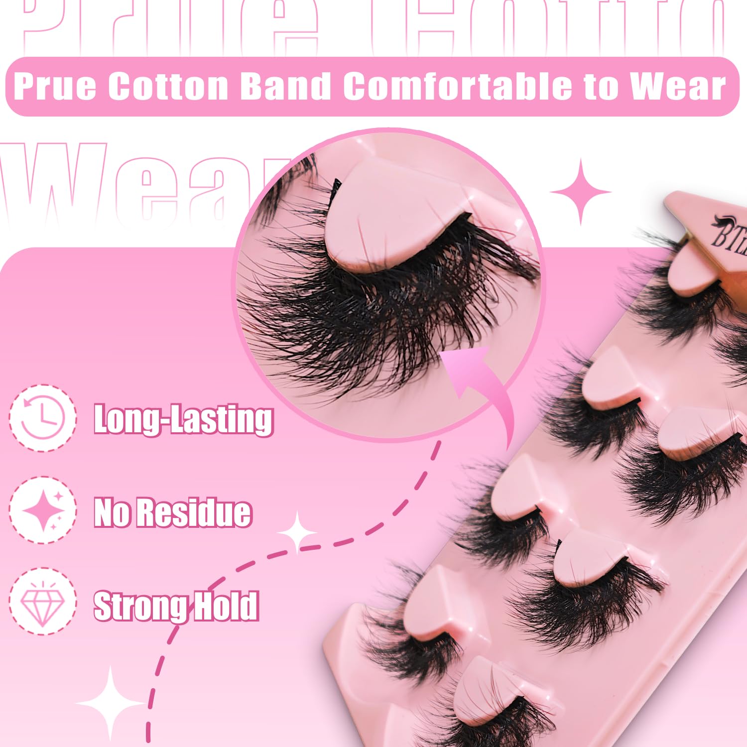 BTLLSSH 5D volume lashes offer natural look and fuller lash line