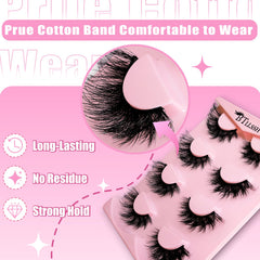 BTLLSSH fluffy lashes deliver a soft, natural appearance.