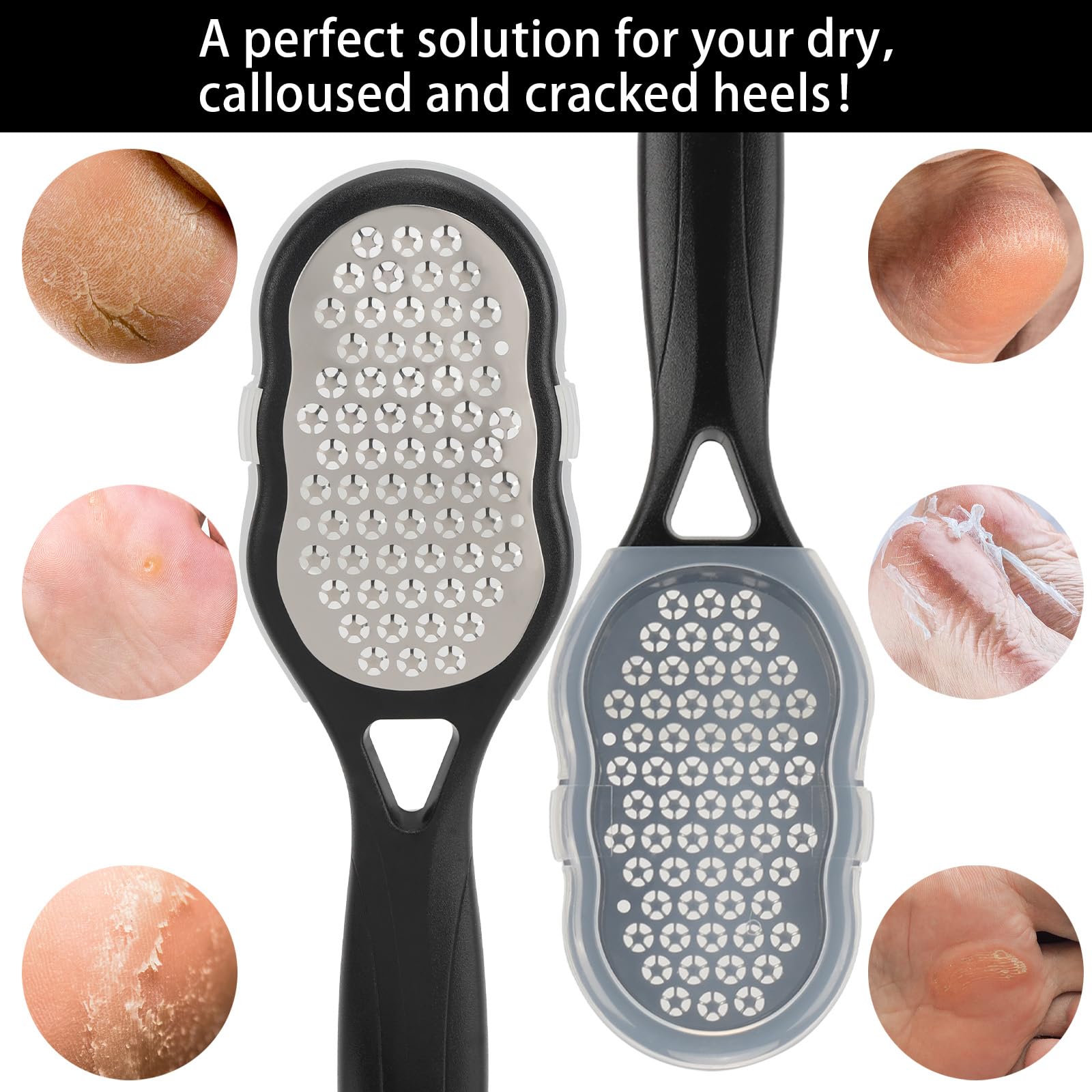 BTYMS foot files showing hanging hole for easy storage