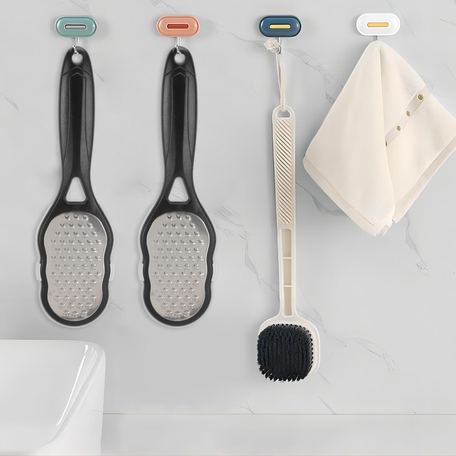 BTYMS foot files ready for a home pedicure setup