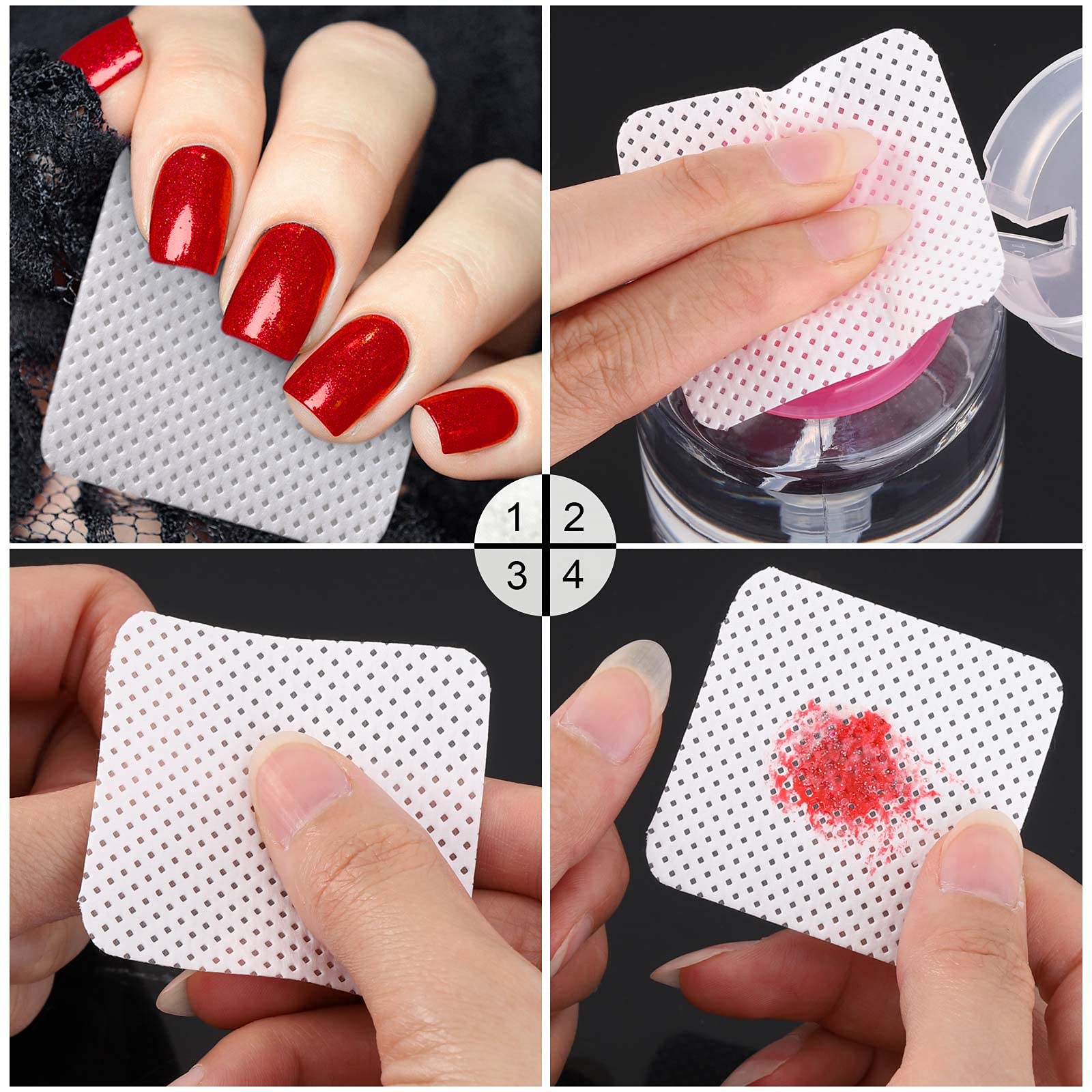 BTYMS nail wipes used to remove eyelash extension glue cleanly