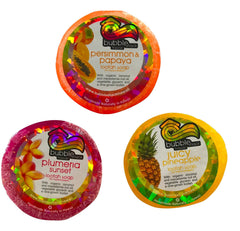 Bubble Shack Hawaii Loofah Sponges enhance exfoliation during cleansing