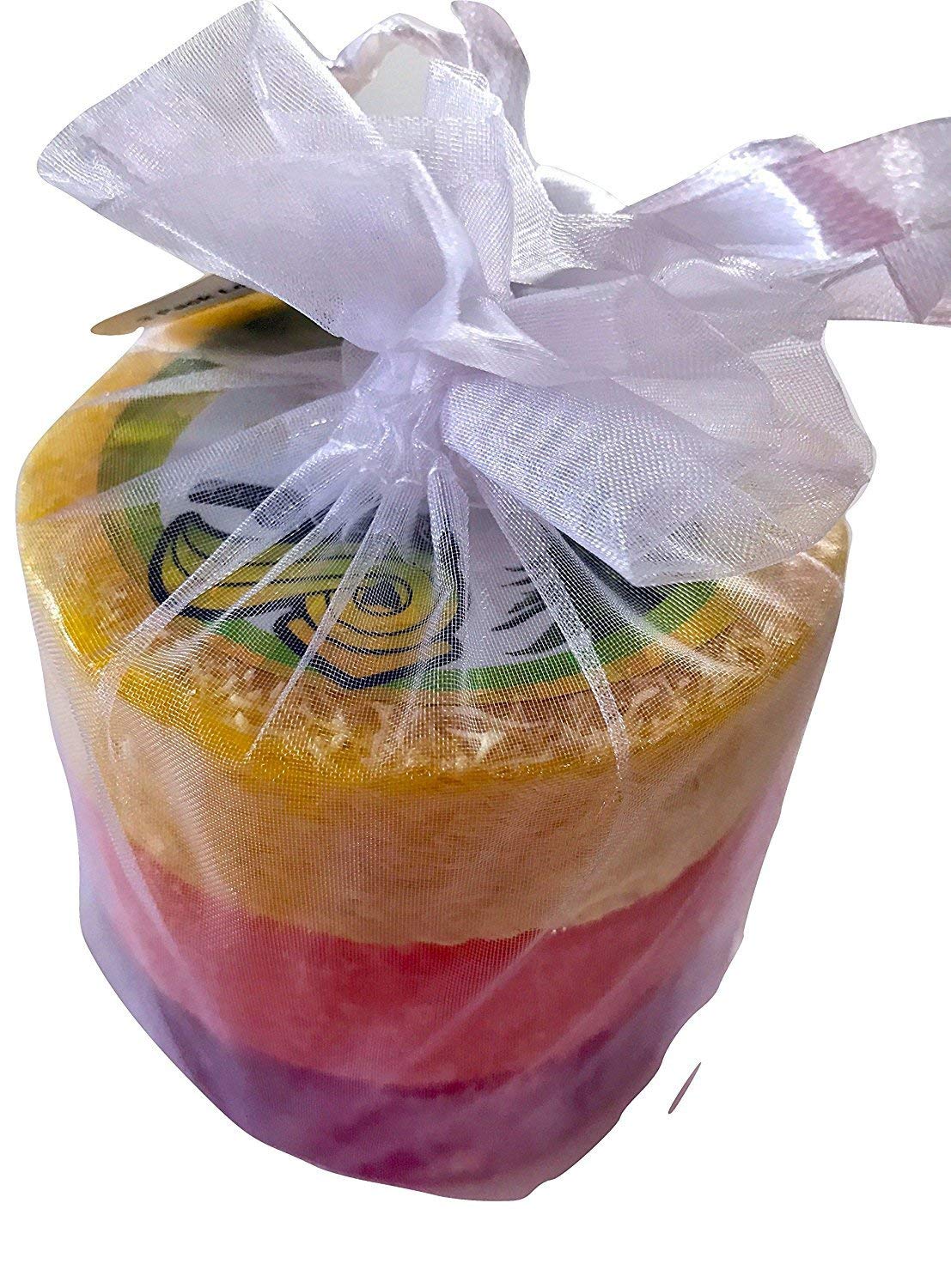 Bubble Shack Hawaii Rainbow Bars Trio with vibrant colors and gentle exfoliation