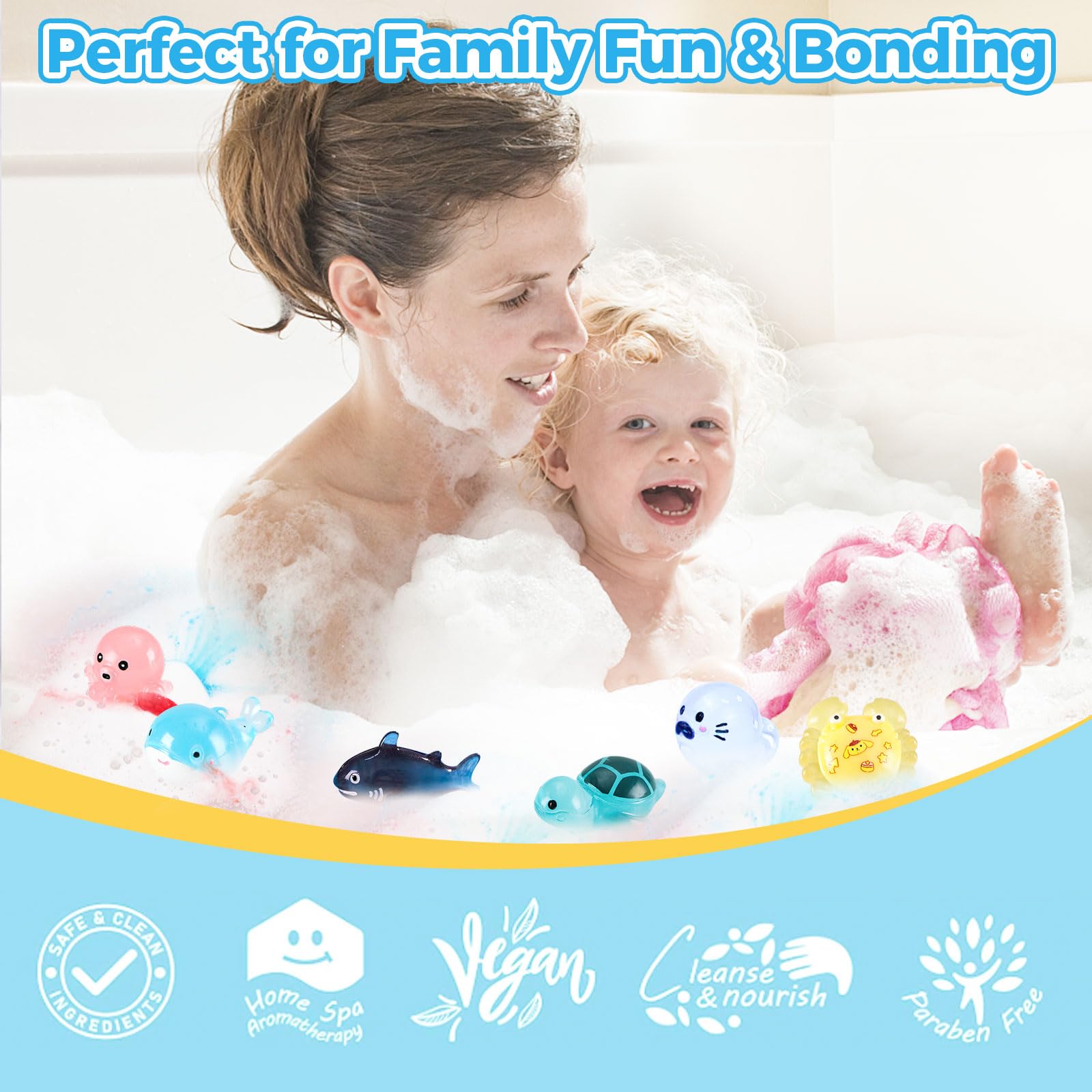 BubFroo gift-ready packaging makes a cheerful bath-time gift.