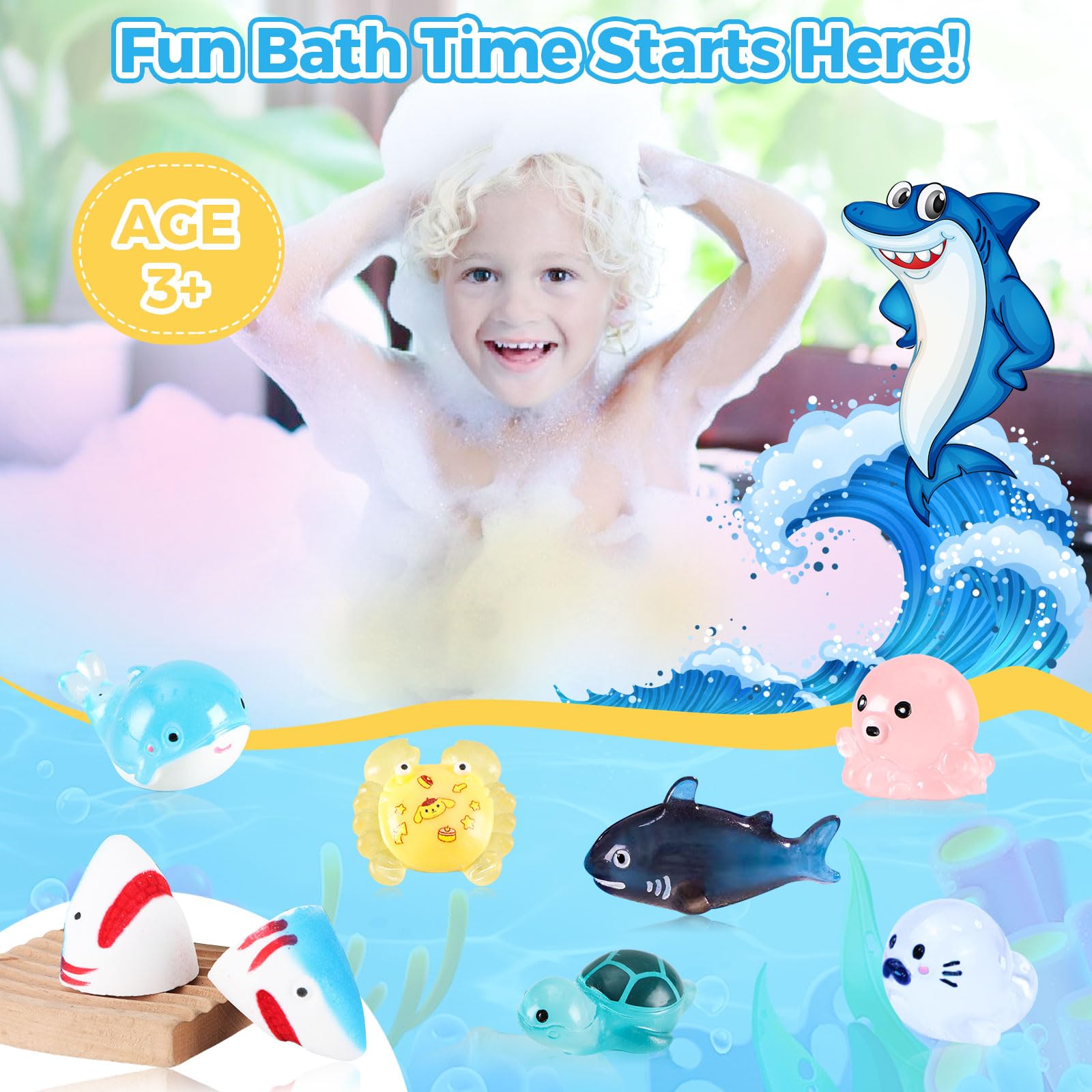 BubFroo kids enjoy bath time with vibrant fizz and scent.