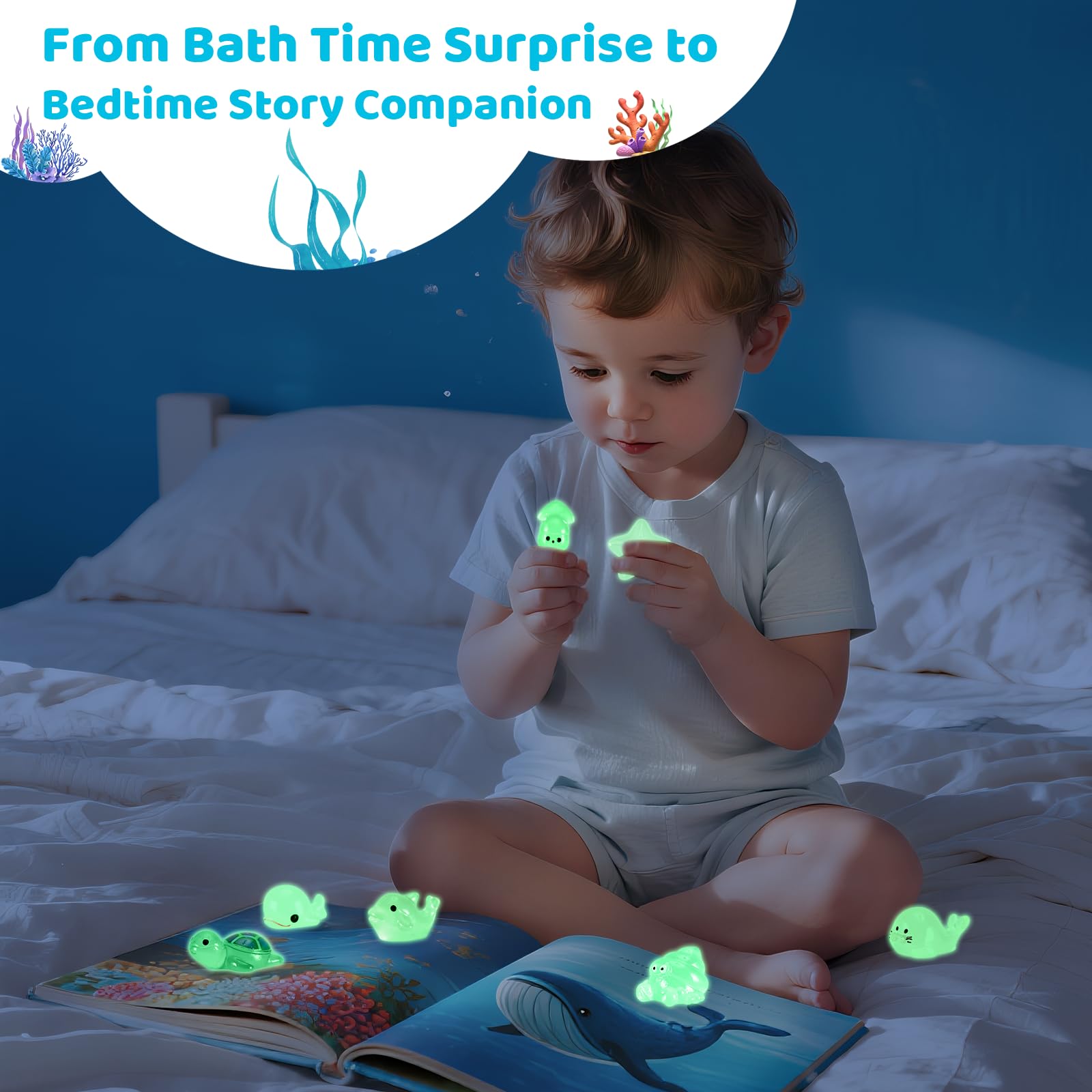 BubFroo bath bombs create colorful bubbles and a playful scent.