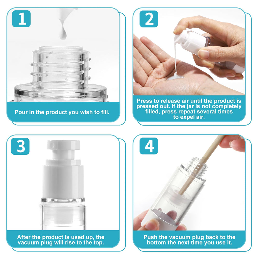Bubimon airless spray bottle 50ml for clean, hygienic dispensing