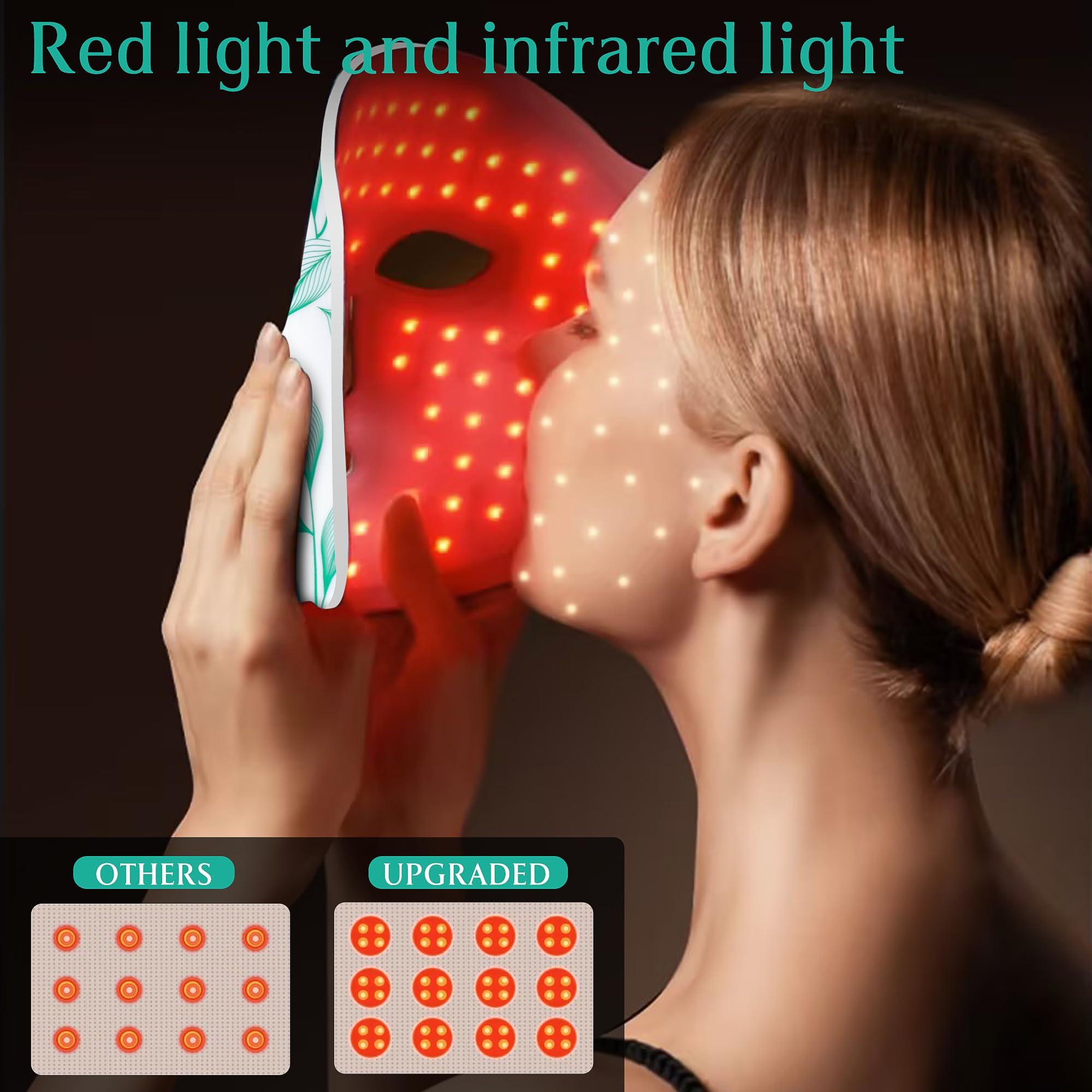 Portable rechargeable mask ideal for travel skincare