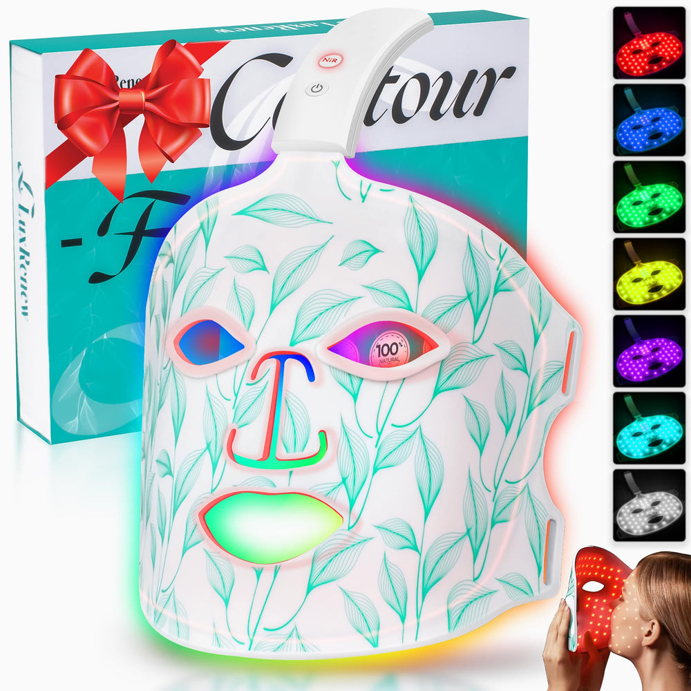 BUBLOC red light mask with 850nm infrared for at-home skin renewal