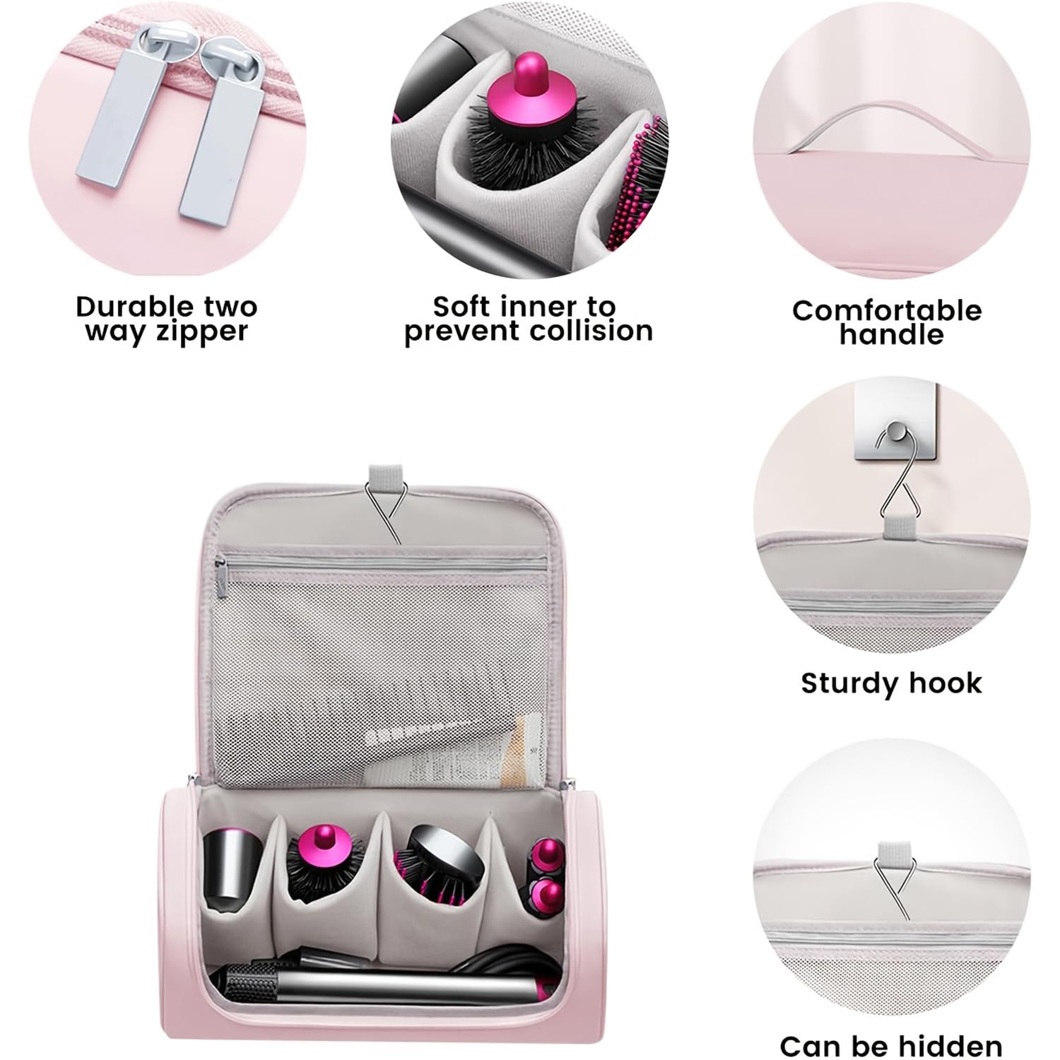 Durable metal zippers provide smooth, long-lasting access to your gear.