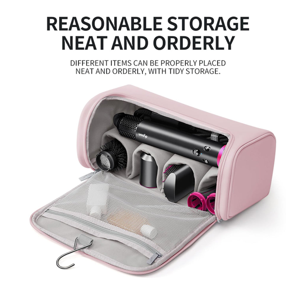 BUBM case features zippered pocket for brushes and care items.