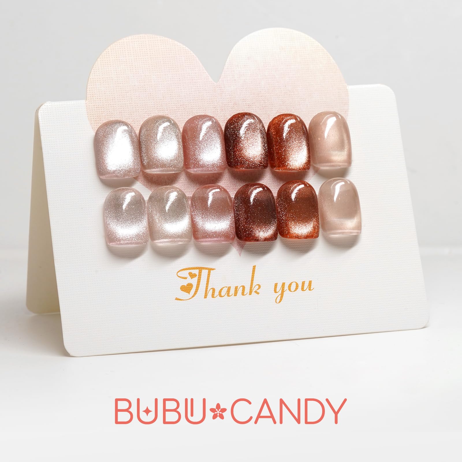 BUBU CANDY light brown cateye shimmer swatches for elegant holidays