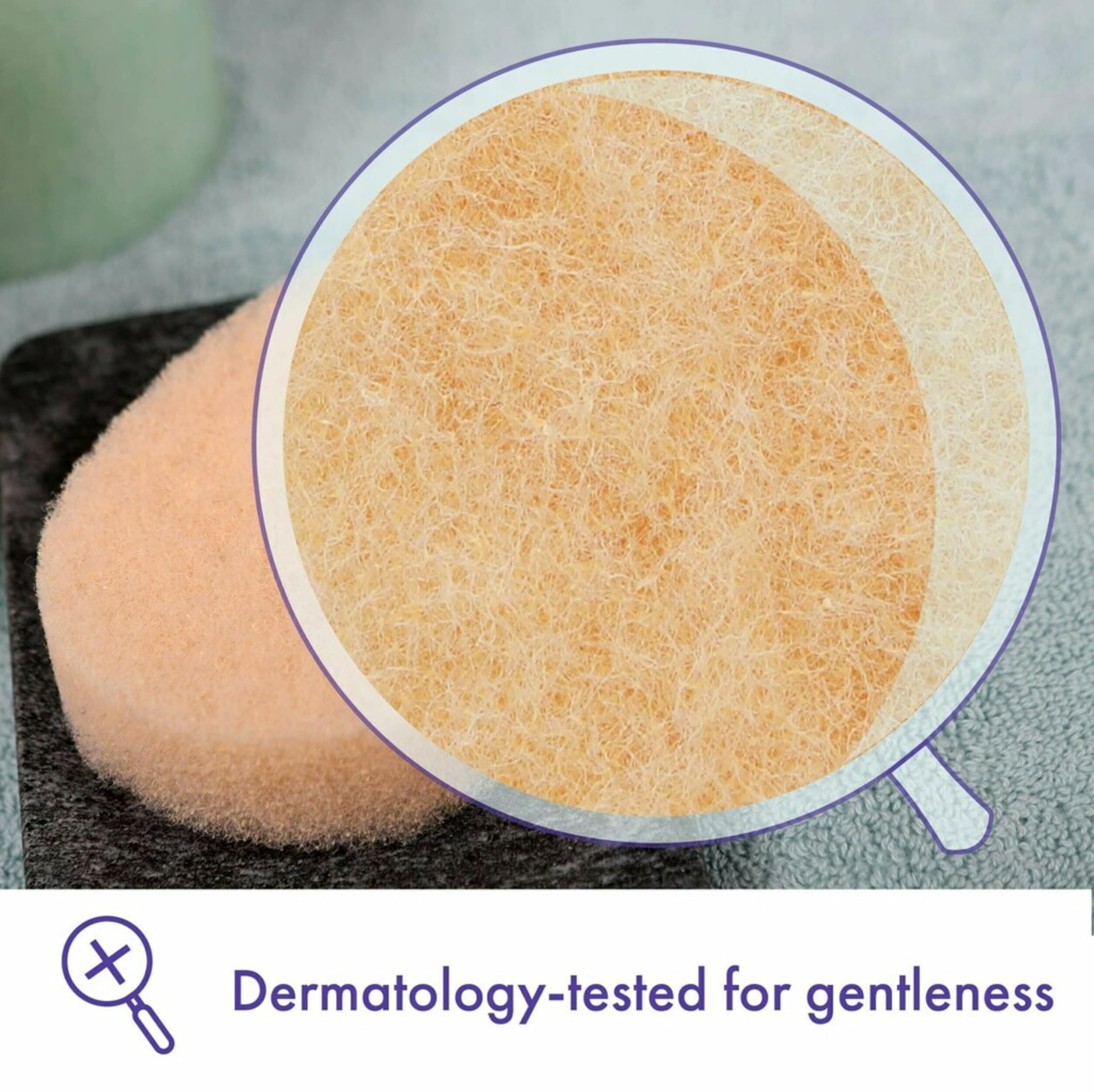 Buf-Puf exfoliating action smooths skin texture for healthier-looking complexion.