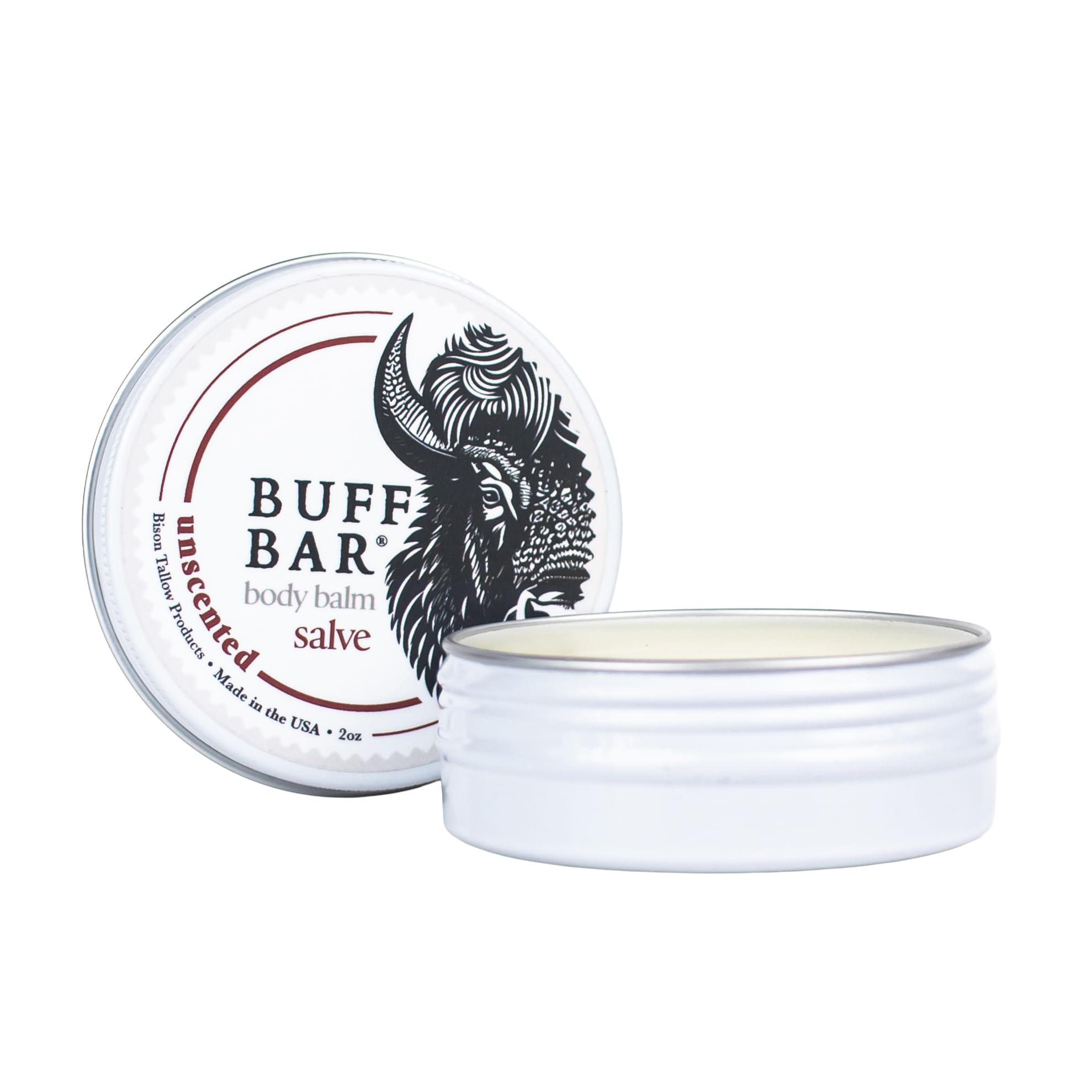 BUFF BAR texture close-up shows rich, non-greasy moisture.
