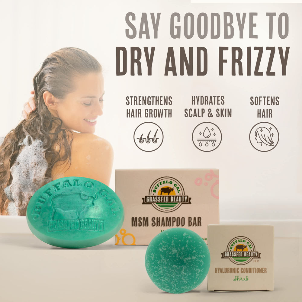 Buffalo Gal conditioner bar close-up for a smooth finished look.