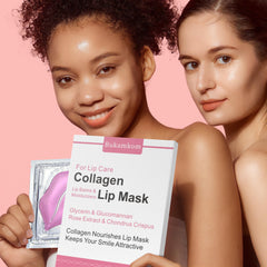 Bukamkom collagen lip mask individually wrapped for travel hydration.